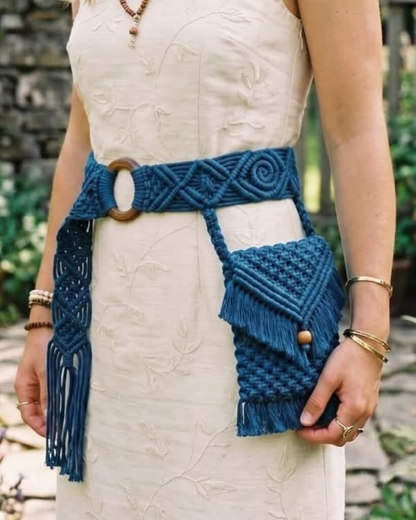 Crochet Wildflower Belt Inspired by Nature