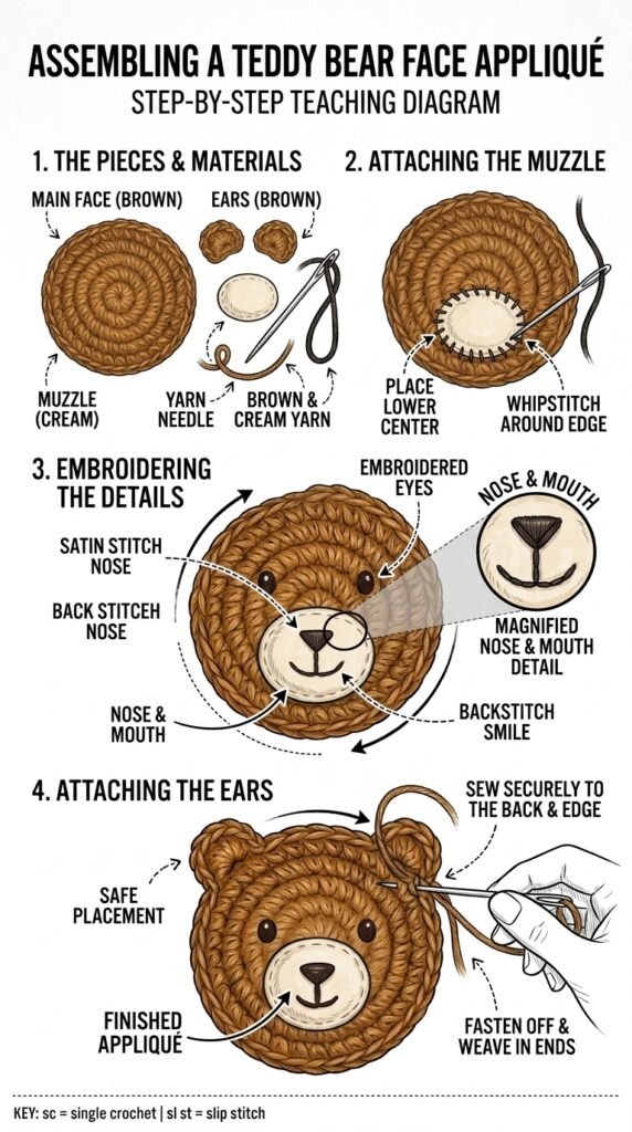 Crochet the Cream Muzzle