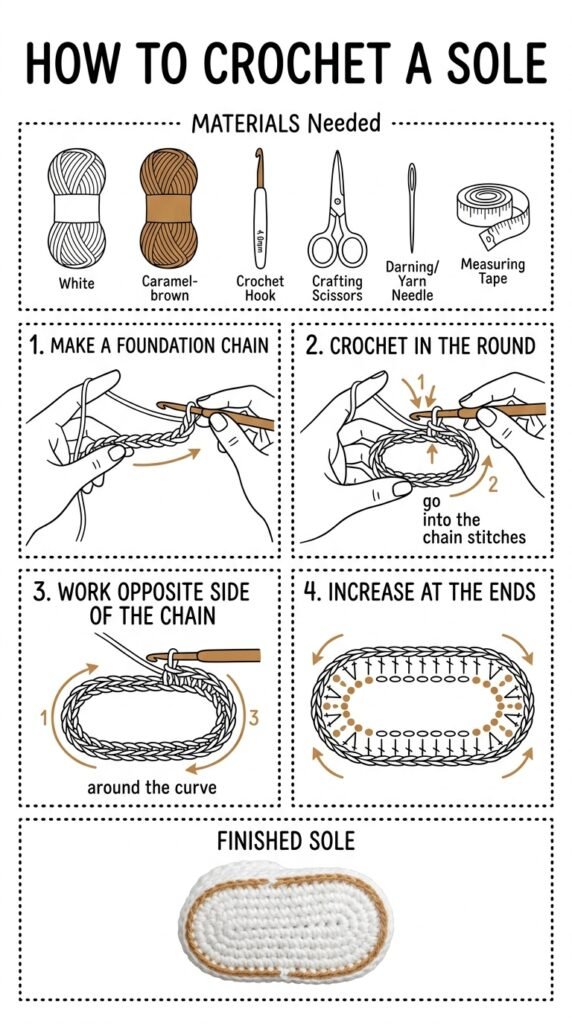 Crochet the White Sole